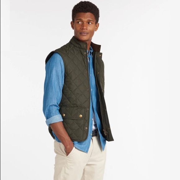 Barbour Lowerdale Gilet Sage Vest Size 